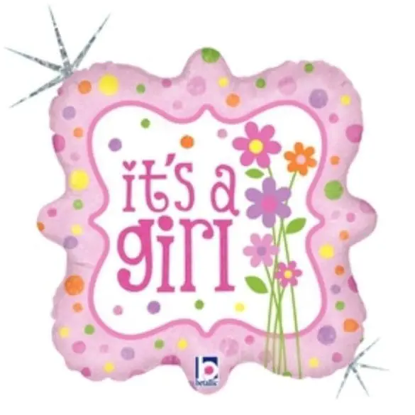 It?s a Girl Flowers CUADRADO HO 18″ BET