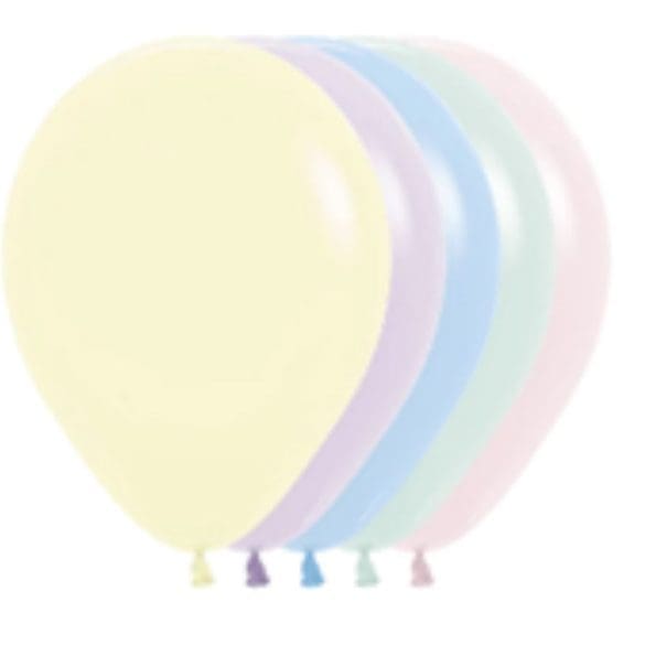 18 Surtido Pastel Mate 25 Pza   Latex De Sempertex