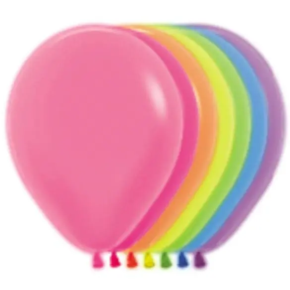 12 Surtido Neon 50 Pza   Latex De Sempertex