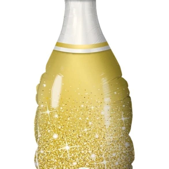 MINI BOTELLA DE CHAMPAN ORO FORMA MT 14″ Q