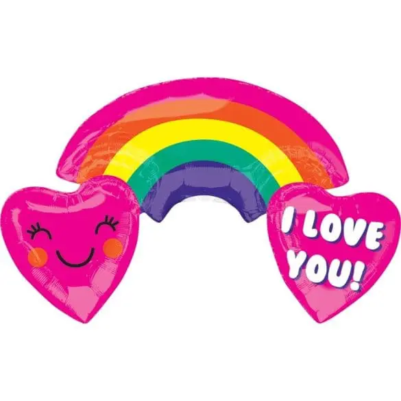 Rainbow With Hearts 28″ MT ANAG