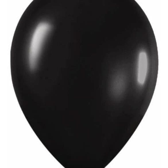 10 NEGRO METALICO 50 PZA LATEX DE GLOBOS Y FIGURAS