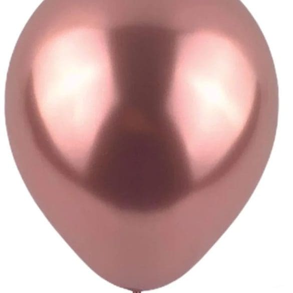 12 PLATINUM ROSE GOLD 50 PZA LATEX DE GLOBOS Y FIGURAS