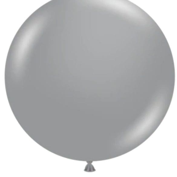 18 GRIS NEBLINA RETRO 20 PZA LATEX DE GLOBOS Y FIGURAS