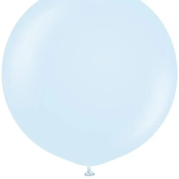 12 AZUL BEBE MACARRON A7 50 PZA LATEX DE GLOBOS Y FIGURAS