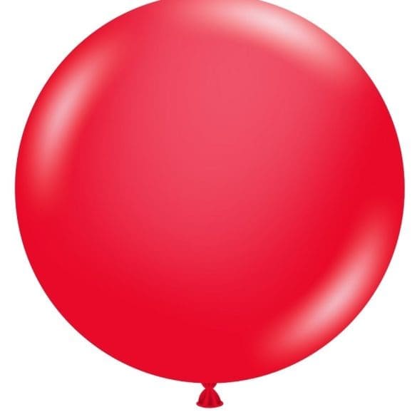 18 ROJO ESTANDAR 20 PZA LATEX DE GLOBOS Y FIGURAS