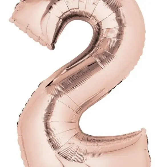 NUMERO 2 ROSA ORO MT 34″ ANAG PK 1 PZA