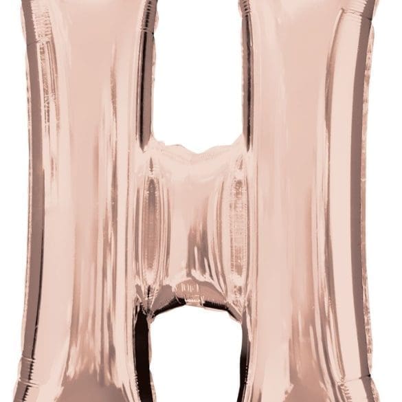 LETRA H ROSE GOLD MT 34″ ANAG PK 1 PZA
