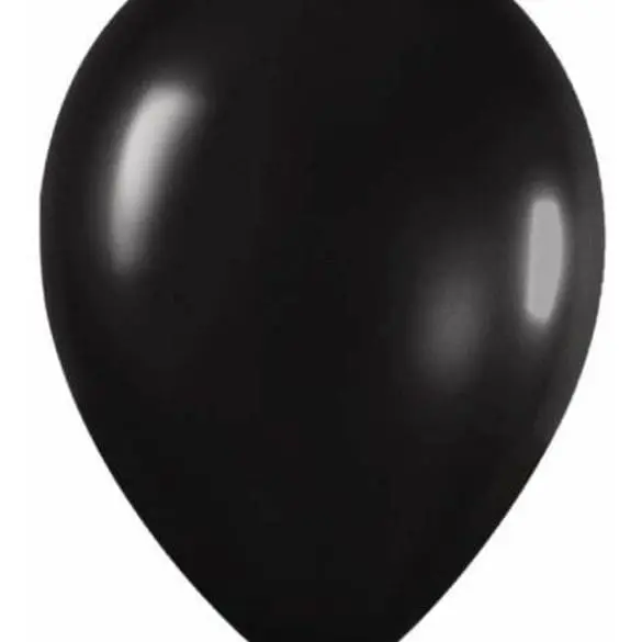 12 NEGRO METALICO 50 PZA LATEX DE GLOBOS Y FIGURAS