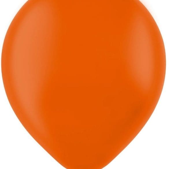 10 NARANJA ESTANDAR 50 PZA LATEX DE GLOBOS Y FIGURAS