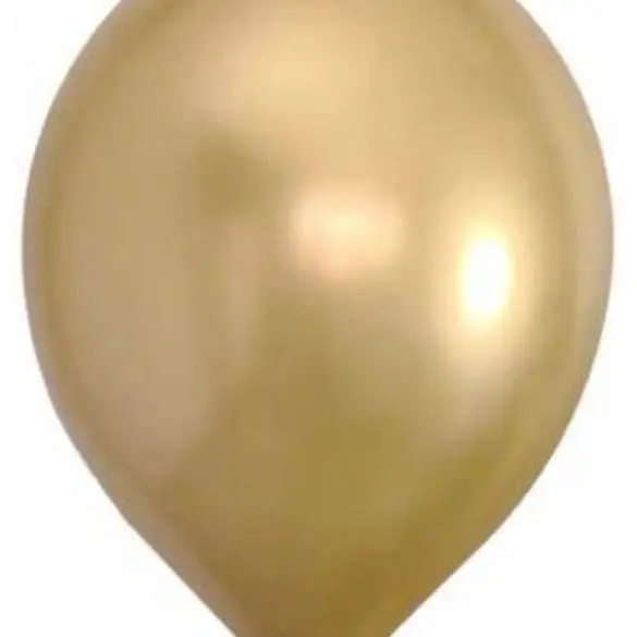 12 ORO METALICO 50 PZA LATEX DE GLOBOS Y FIGURAS