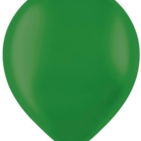 10 VERDE OSCURO ESTANDAR 50 PZA LATEX DE GLOBOS Y FIGURAS