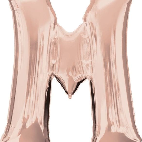 LETRA M ROSE GOLD MT 34″ ANAG PK 1 PZA