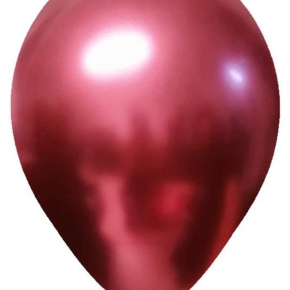 10 ROSA METALICO 50 PZA LATEX DE GLOBOS Y FIGURAS