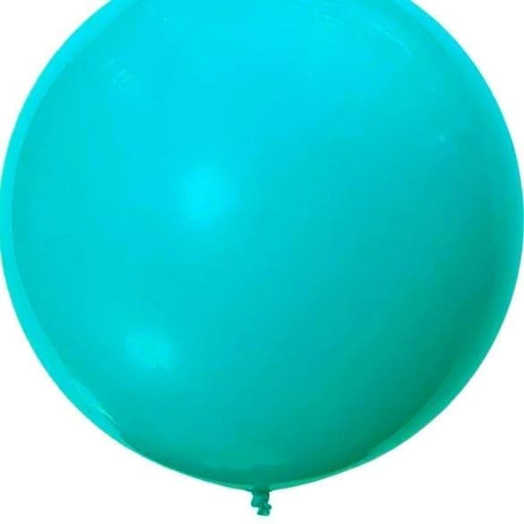 36 AZUL ACUA ESTANDAR 2 PZAS LATEX DE GLOBOS Y FIGURAS