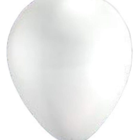 10 BLANCO METALICO 50 PZA LATEX DE GLOBOS Y FIGURAS