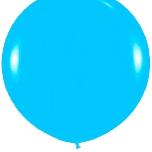 18 AZUL CLARO ESTANDAR 20 PZA LATEX DE GLOBOS Y FIGURAS