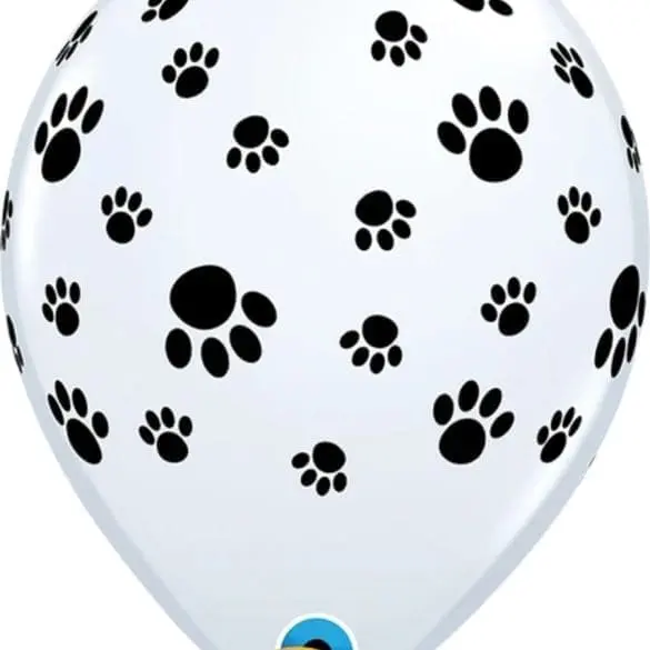 11 BLANCO 50 PZA HUELLAS DE PERRO LATEX DE QUALATEX
