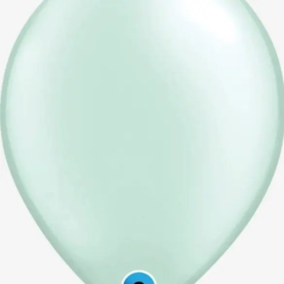 11 VERDE MENTA NACARADO 100 PZA LATEX LISO DE QUALATEX