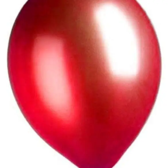 12 ROJO METALICO 50 PZA LATEX DE GLOBOS Y FIGURAS