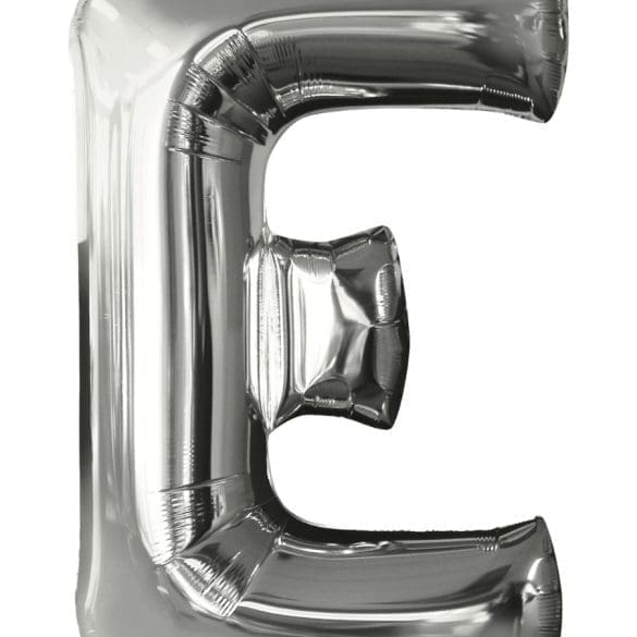 LETRA E PLATA MT 34″ ANAG PK 1 PZA