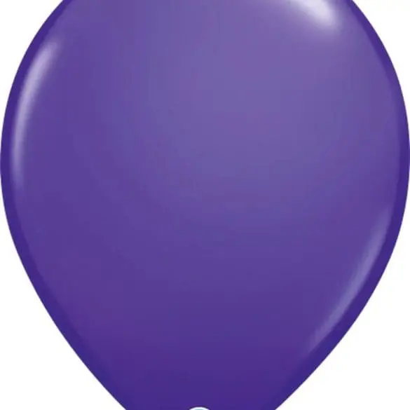 16 PURPURA VIOLETA 50 PZA LATEX LISO DE QUALATEX