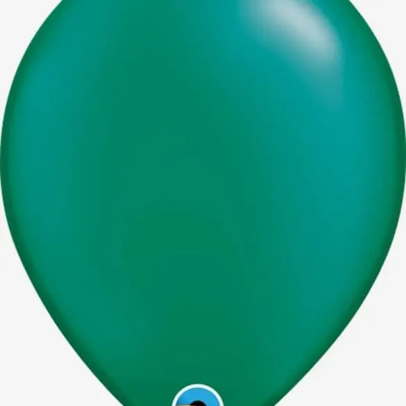 11 VERDE ESMERALDA NACARADO 100 PZA LATEX DE QUALATEX