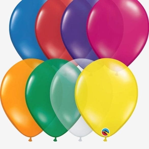 11 SURTIDO JOYA 100 PZA LATEX LISO DE QUALATEX