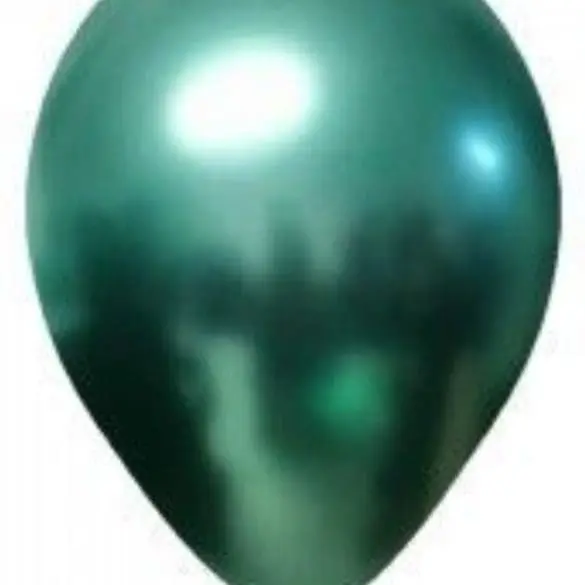 12 VERDE BOSQUE METALICO 50 PZA LATEX DE GLOBOS Y FIGURAS