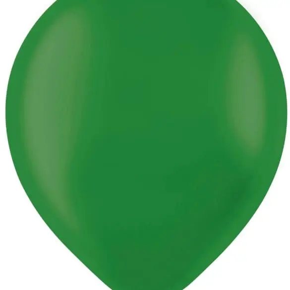 12 VERDE BOSQUE ESTANDAR 50 PZA LATEX DE GLOBOS Y FIGURAS