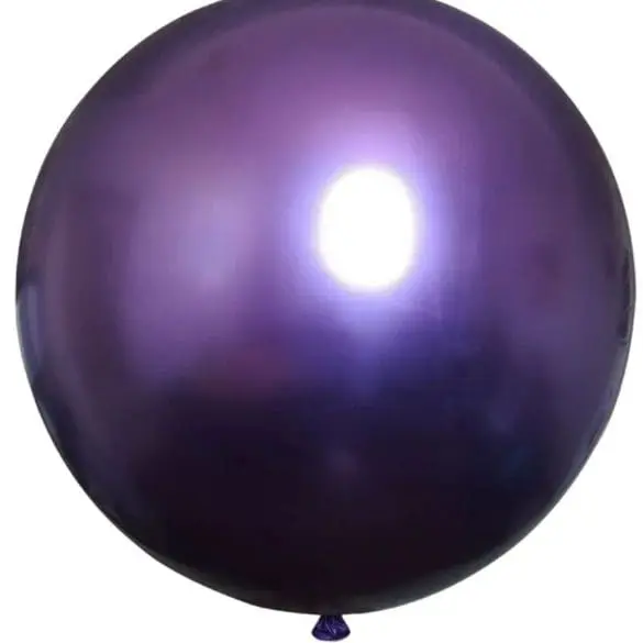 18 MORADO CROMO 20 PZA LATEX DE GLOBOS Y FIGURAS