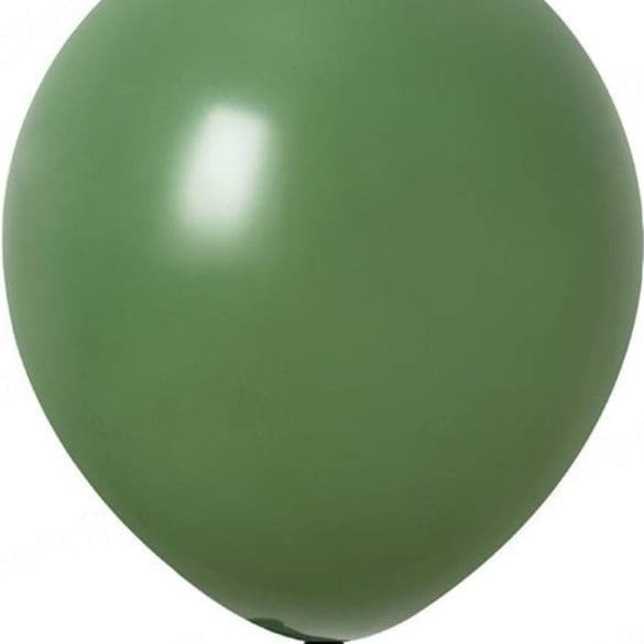 18 VERDE FRIJOL RETRO 20 PZA LATEX DE GLOBOS Y FIGURAS