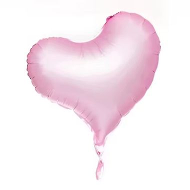 Globo Metalico Corazon 22″ (55 cm) Rosa Perla