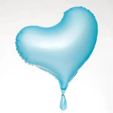 Globo Metalico Corazon 22″ (55 cm) Azul Perla