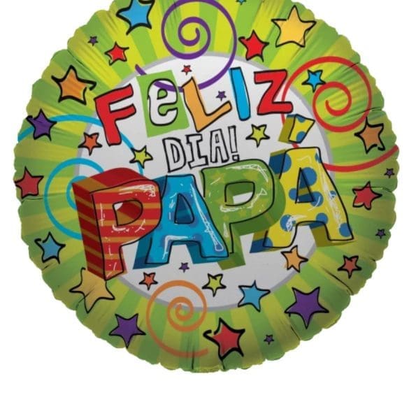 FELIZ DIA PAPA  SERPENTINAS REDONDO MT 18″ BALL