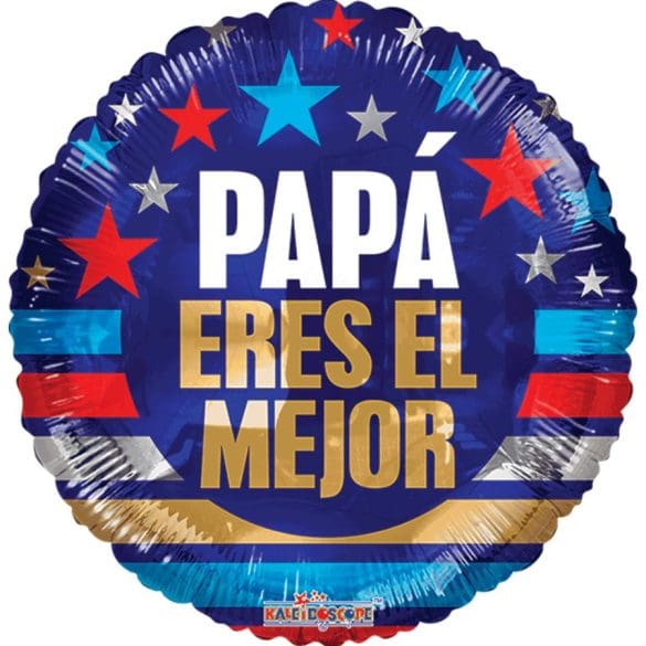 PAPA ERES EL MEJOR REDONDO MT 09″ KAL