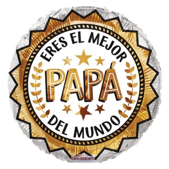 ERES EL MEJOR PAPA DEL MUNDO REDONDO MT 09″ KAL