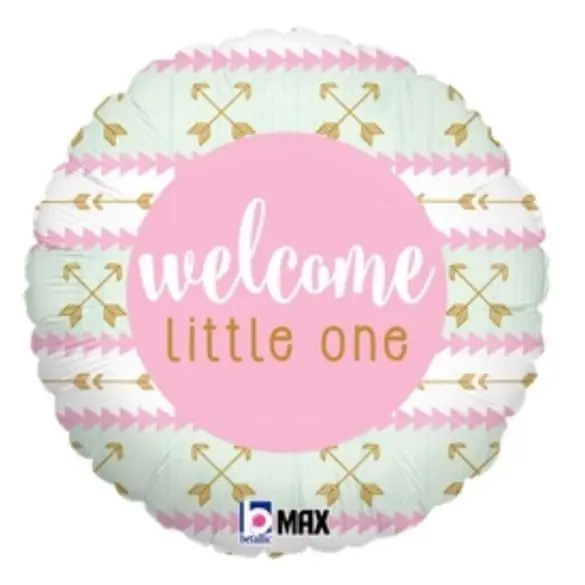 Welcome Little One ? Pink REDONDO HO 18″ BET