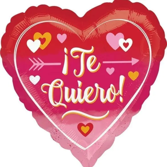 OMBRÉ TE QUIERO CORAZON MT 18″ ANAG