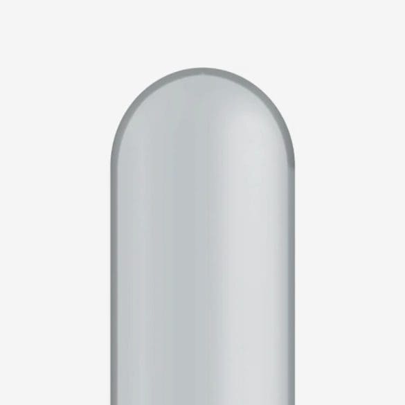 350 PLATA METALICO 100 PZA LATEX LISO DE QUALATEX