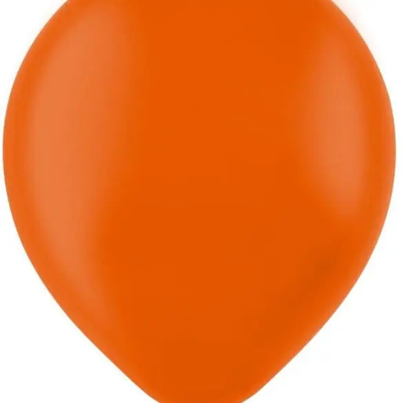 05 NARANJA ESTANDAR 100 PZA LATEX DE GLOBOS Y FIGURAS