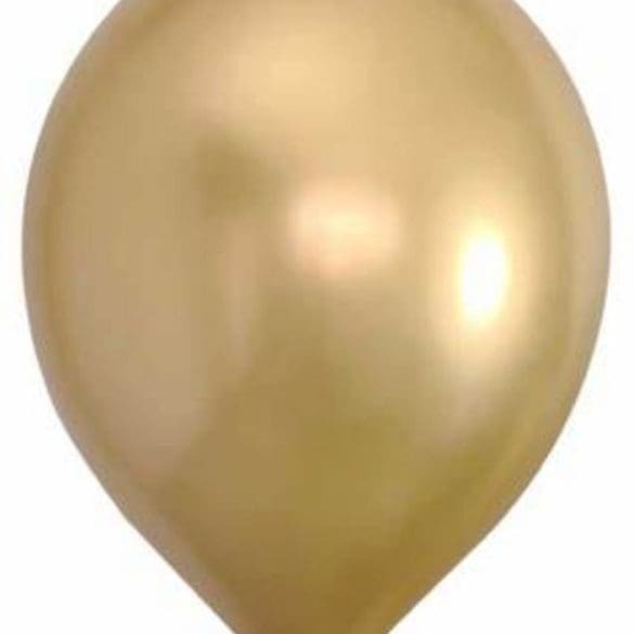 05 ORO METALICO 100 PZA LATEX DE GLOBOS Y FIGURAS
