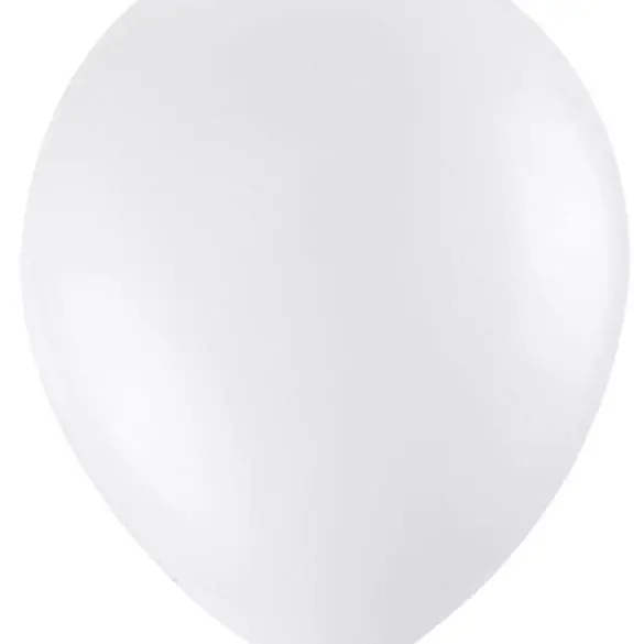 05 BLANCO ESTANDAR 100 PZA LATEX DE GLOBOS Y FIGURAS