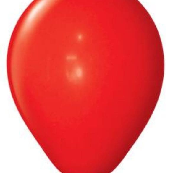 05 ROJO ESTANDAR 100 PZA LATEX DE GLOBOS Y FIGURAS