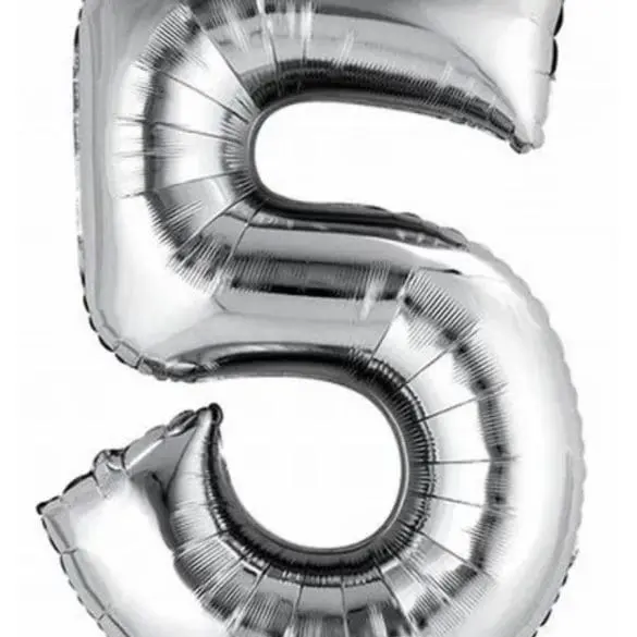 NUMERO 5 PLATA MT 40″ GYF PK 1 PZA