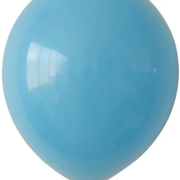 05 AZUL CLARO ESTANDAR 100 PZA LATEX DE GLOBOS Y FIGURAS