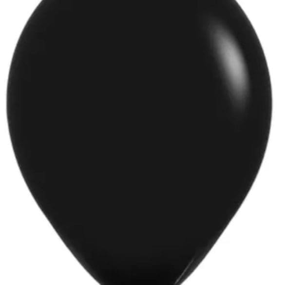 05 NEGRO ESTANDAR 100 PZA LATEX DE GLOBOS Y FIGURAS