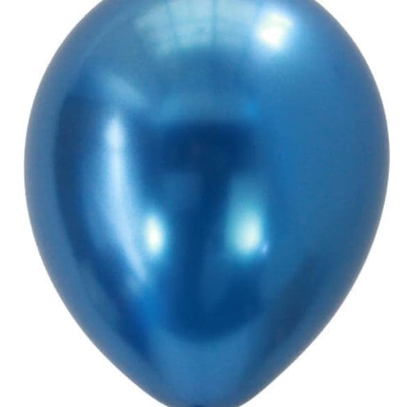 05 AZUL CROMO 100 PZA LATEX DE GLOBOS Y FIGURAS