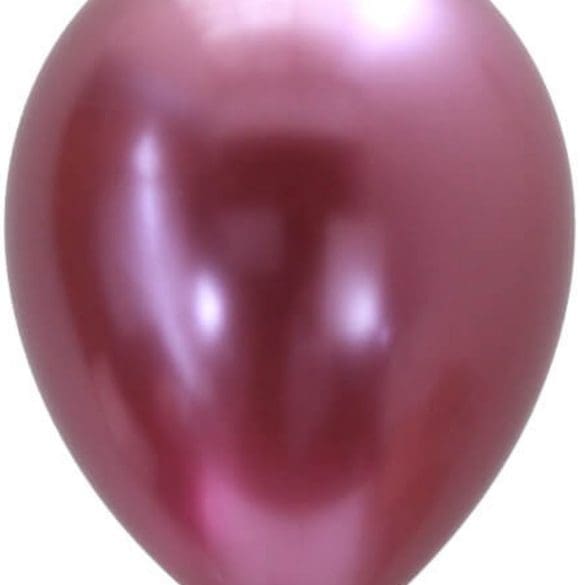 05 ROSA CROMO 100 PZA LATEX DE GLOBOS Y FIGURAS