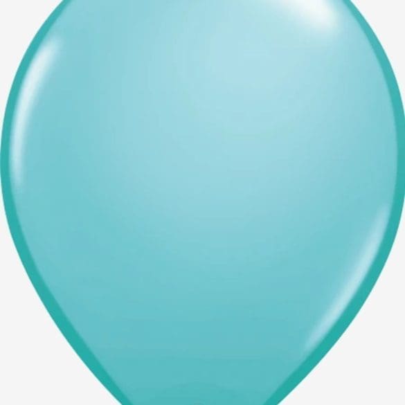 16 AZUL CARIBE 50 PZA LATEX LISO DE QUALATEX